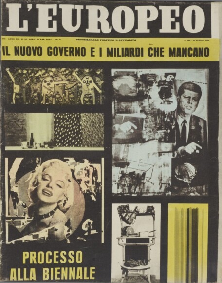 Rotella, Mimmo , L'Europeo, 1964, riporto fotografico , VAF 464, Roverto, Mart