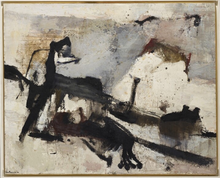 Santomaso, Giuseppe, angoscia a Gravina, 1960, olio su tela, VAF 2145, Roverto, Mart