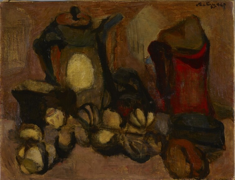 Santomaso, Giuseppe , Natura morta, 1945, olio su tela, VAF 2398, Roverto, Mart