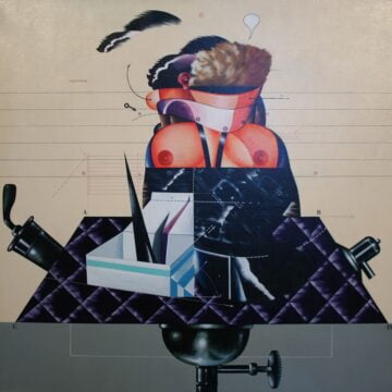 Sarri, Sergio , tavolo d'analisi, 1971, acrilico su tela, VAF 1421, Rov. B 1 sopra