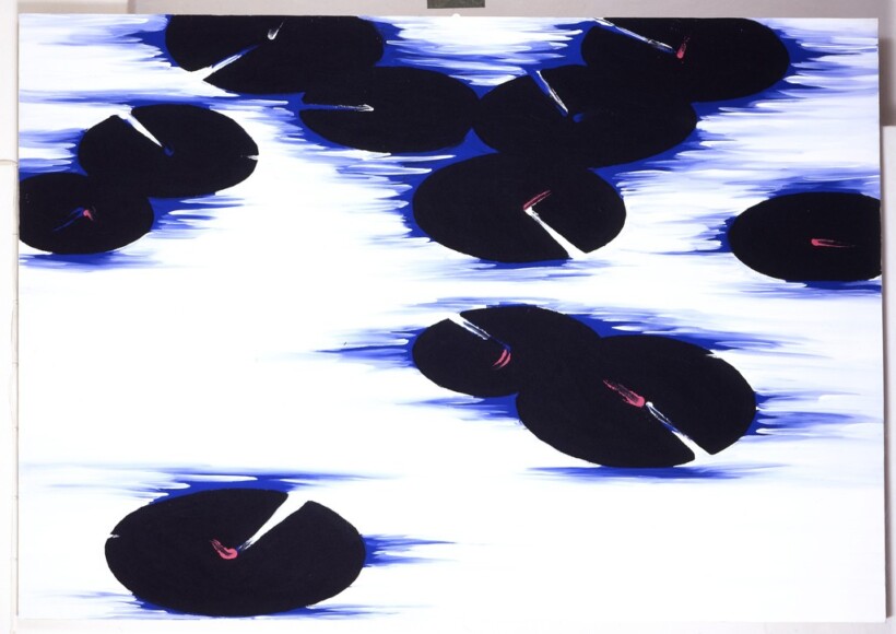 Scaiola, Giuseppe , Nymphaea, 1988, Acryl auf Leinwand, VAF 470, Roverto, Mart
