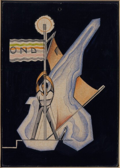 Verossì, (Siviero, Albino) , OND - Lago di Garda, 1930, collage, VAF 1994, Roverto, Mart