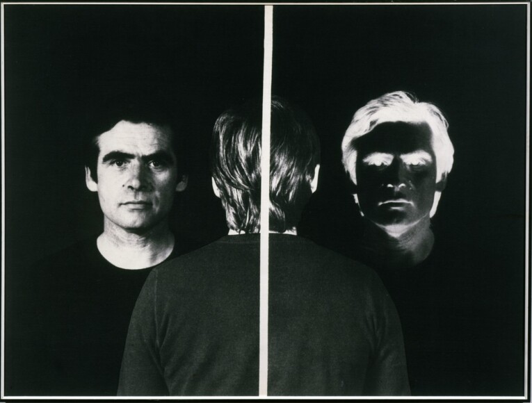 Tagliaferro, Aldo , L'io ritratto, 1977, riporto fotografico su tela emulsionata, VAF 1916, Rovereto, Magazzino VAF