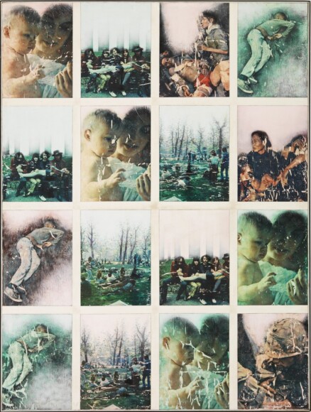 Tagliaferro, Aldo , verifica di una condizione, 1968, decalcatura su vinavil su tela, VAF 1525, Roverto, Mart