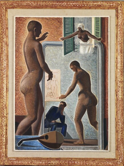 Tozzi, Mario , Personaggi in cerca d'autore, 1929, olio su tela, VAF 2116, Roverto, Mart