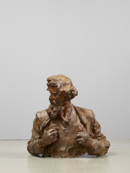 Troubetzkoy , Busto di Segantini, 1896, gesso dipinto, VAF 2226, Roverto, Mart