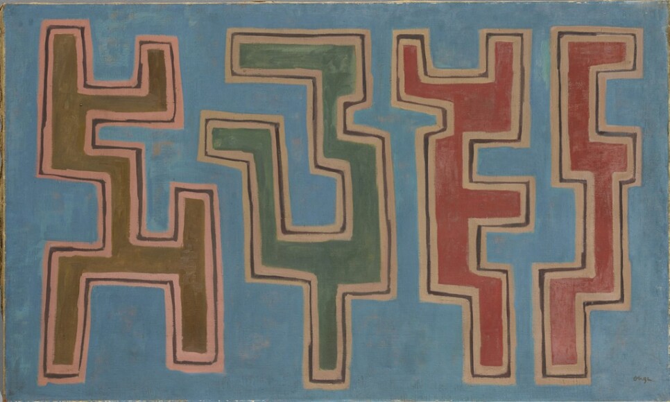 Verga, Vittorio , le logge dei delfini , 1955, olio su tela , VAF 2416, Roverto, Mart