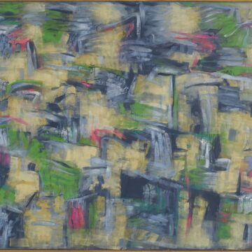 Verna, Claudio , il complotto di segni II, 1989, olio su tela, VAF 2003, Roverto, Mart