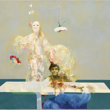 Vespignani, Renzo , Ah! Que ta chaine est légère, 1968-69, olio su tela, VAF 2140, Roverto, Mart