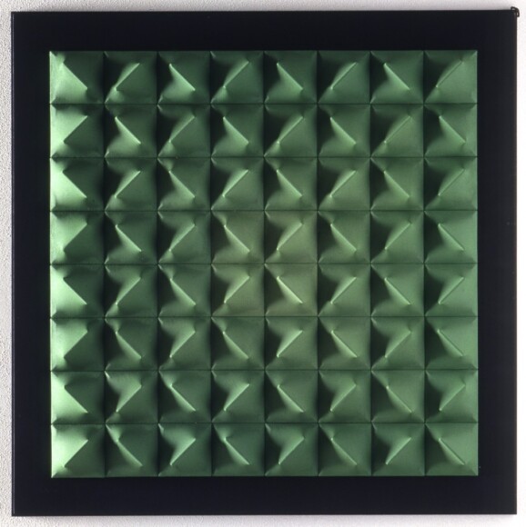 Villa, Giorgio , struttura, 1975 (80), tessuto elastico su tensori di legno, VAF 1324, Rov. Cassa cucina