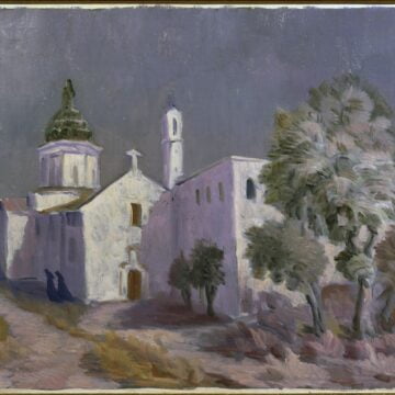 Viviani, Vittorio , Il convento, 1968, olio su tela, VAF 1000, Rov. A 3 sopra