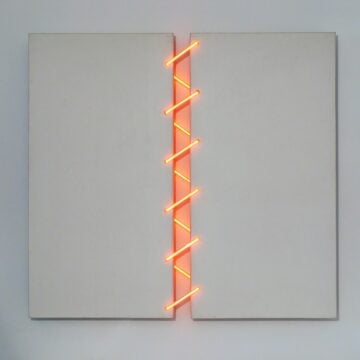 Zen, Giancarlo , def/leg/n 11, 1972, tekla bianca, neon rosso , VAF 2078, Roverto, Mart