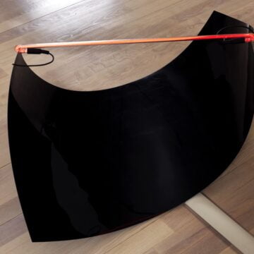 Zen, Giancarlo , def/tens/n1, 1971, lastra PVC nera, neon rosso, VAF 2079, Roverto, Mart