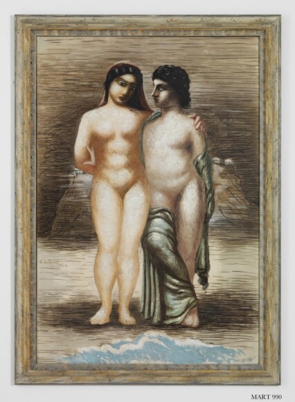 De Chirico, Giorgio , Les deux nus, 1926, olio su tela, VAF 663, Roverto, Mart